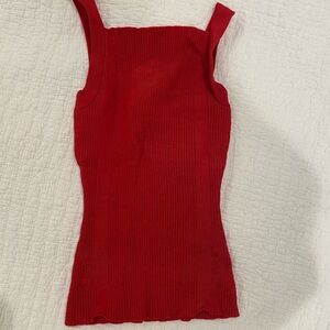 Zara
Red Ribbed Tank Top